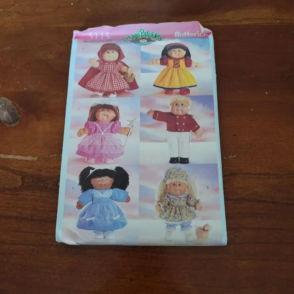 5115 Vintage Cabbage Patch Sewing Pattern Clothes Butterick